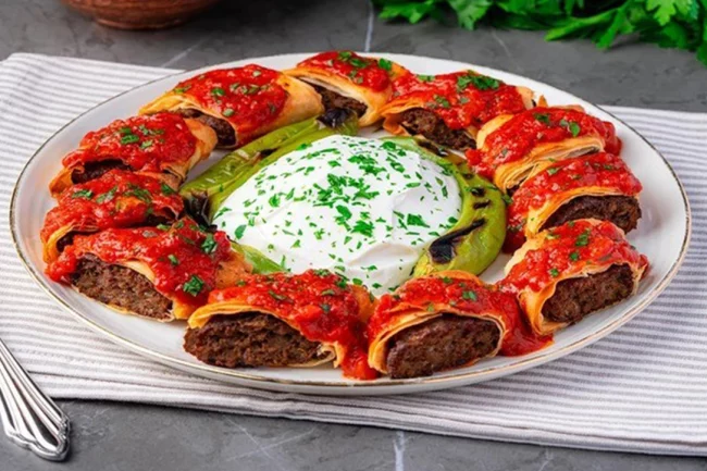 Sarma Soslu Beyti Kebabı